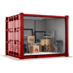 A 10ft x 8ft storage unit provides 80 square feet of floor space, about the size of a walk-in closet. It can fit: Furniture: Enough to store the contents of a studio apartment, including a couch, bed, dresser, and small dining table. Appliances: A refrigerator, washer, dryer, and other small appliances. Boxes & Bins: Several large boxes or plastic bins for household items, clothing, and kitchenware. Outdoor Gear: Bicycles, camping equipment, or garden tools. This unit is great for those needing to store items from a studio or 1-bedroom apartment or for seasonal storage.