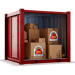 An 8ft x 8ft unit offers 64 square feet of floor space, about the size of a large closet. It’s ideal for: Small Furniture: A bed, small table, and a few chairs or a dresser. Boxes & Bins: Several medium-sized boxes of personal belongings, books, or clothes. Outdoor Items: Bikes, lawn equipment, or sports gear. This unit is perfect for storing items from a small apartment or as a supplementary storage space for homes needing to declutter.