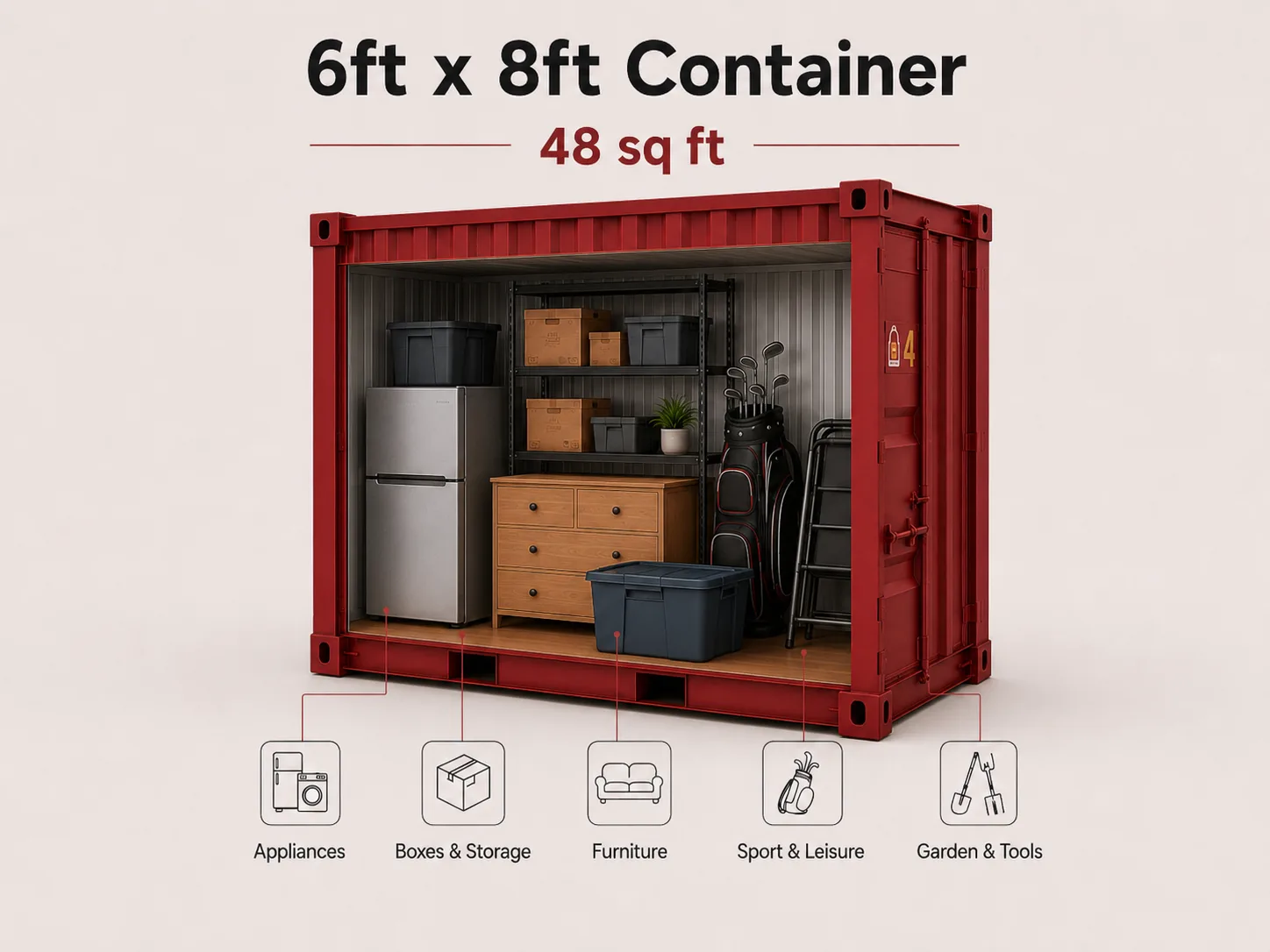 6ft x 8ft Stafford
